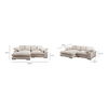 Plunge Sectional Cappuccino, Sectional Sofa by Moe's Home, 106" width x 34" height x 46" depth thumbnail 8