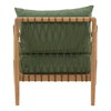 Tahoe Outdoor Sofa Chair Green, Accent Chair by Dovetail, 31" width x 33.46" height x 30.7" depth thumbnail 4