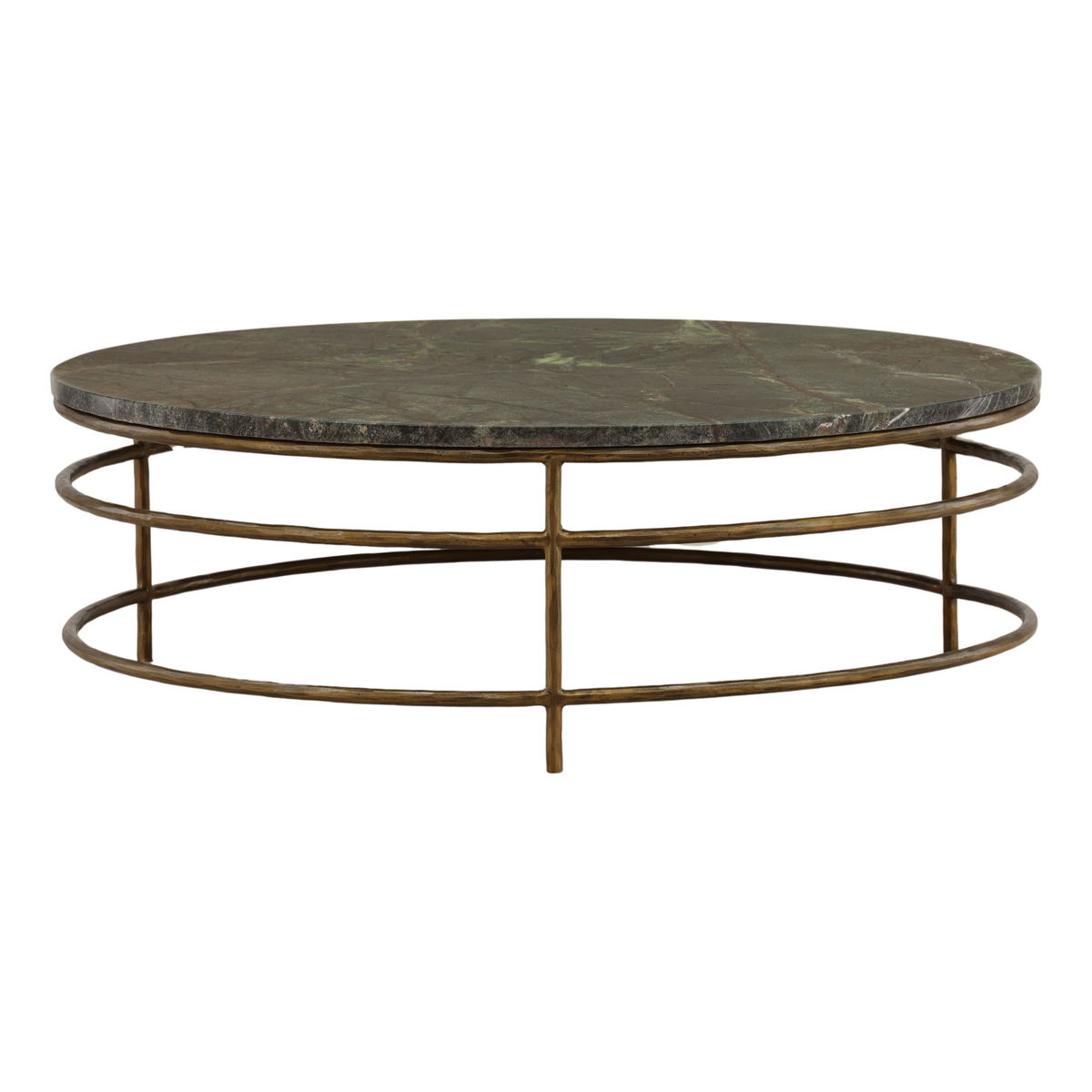 Marston Coffee Table Brown, by Dovetail, 48" width x 16" height x 48" depth View 1