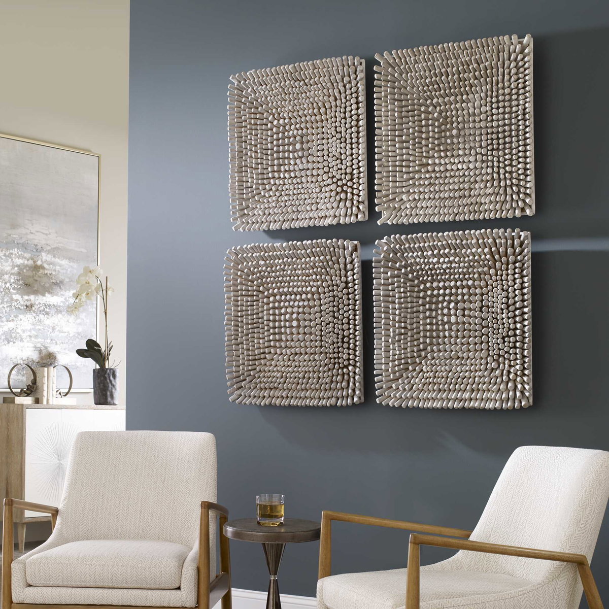 Portside Wood Wall Panel, Art by Uttermost, 24" width x 24" height x 3.5" depth View 2