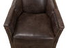 Granville Leather Chair, Seating by Sarreid, 28" length x 28" width x 32" height thumbnail 3