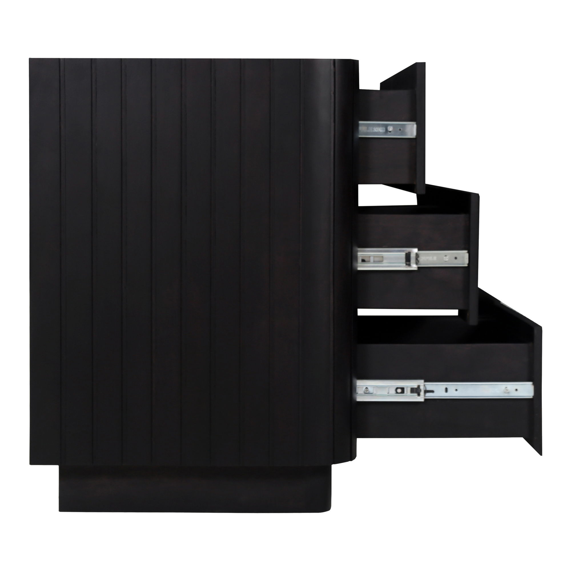 Povera 6 Drawer Dresser Black large image 