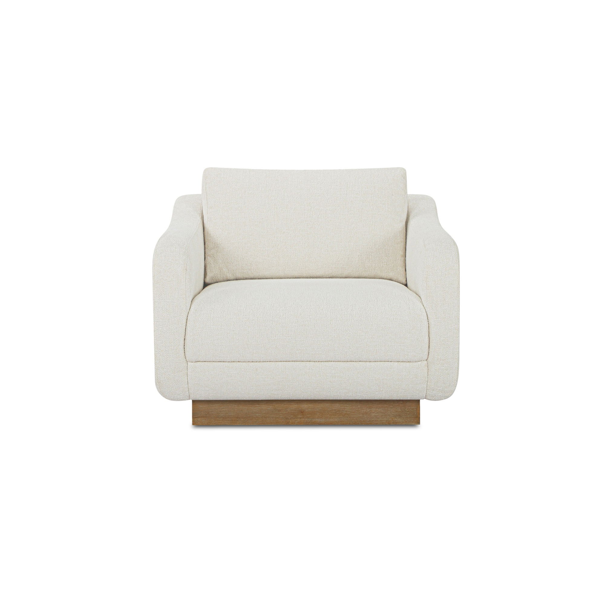 Keane Lounge Chair Cream, Accent Chair by Moe's Home, 38" width x 31.25" height x 39.5" depth View 1