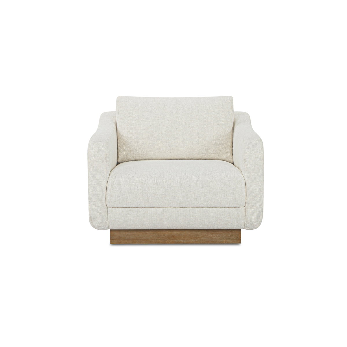 Keane Lounge Chair Cream, Accent Chair by Moe's Home, 38" width x 31.25" height x 39.5" depth View 1