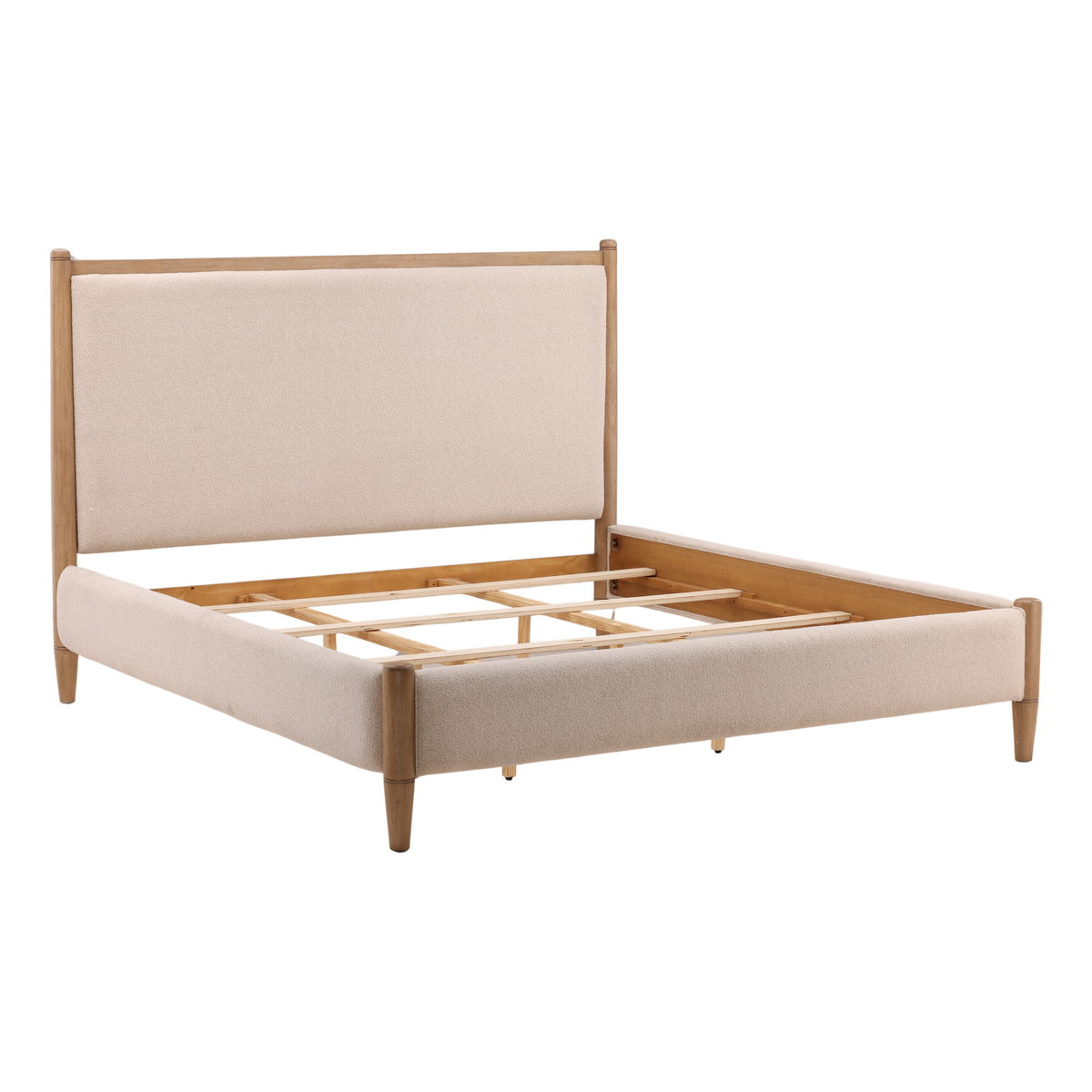 Nexis Bed King Cream, by Dovetail, 82.91" width x 56.1" height x 89.76" depth View 4