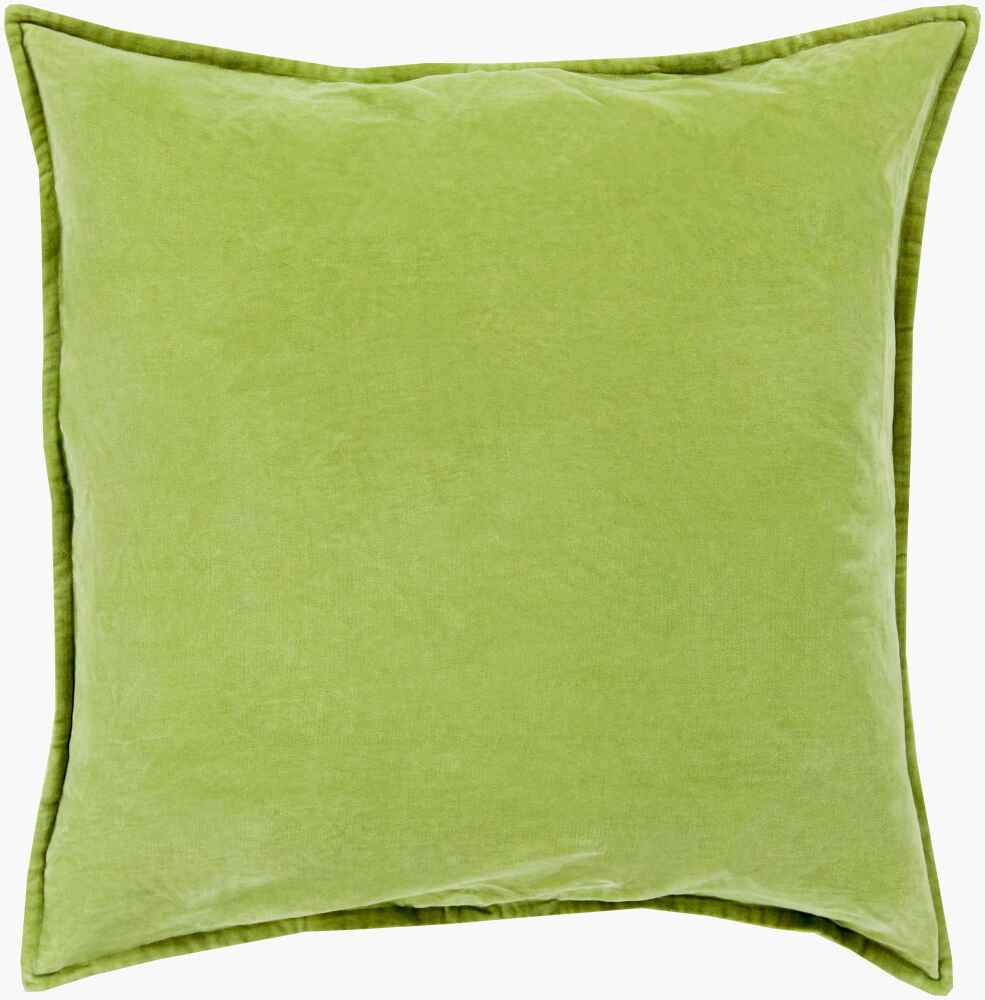 Cotton Velvet Accent Pillow, Decorative Pillow by Surya, 22" length x 22" width