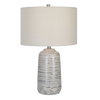 Cyclone Ivory Table Lamp, by Uttermost, 1'4" width x 2'0.75" height x 1'4" depth thumbnail 1
