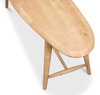 Pebble Bench (1 Back) Lionskin Finish, by Sarreid, 1'3" length x 4'6" width x 2'11" height thumbnail 5