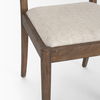 Elle Rounded Caneback Medium Brown Wood with Oatmeal Fabric Dining Chair thumbnail 11
