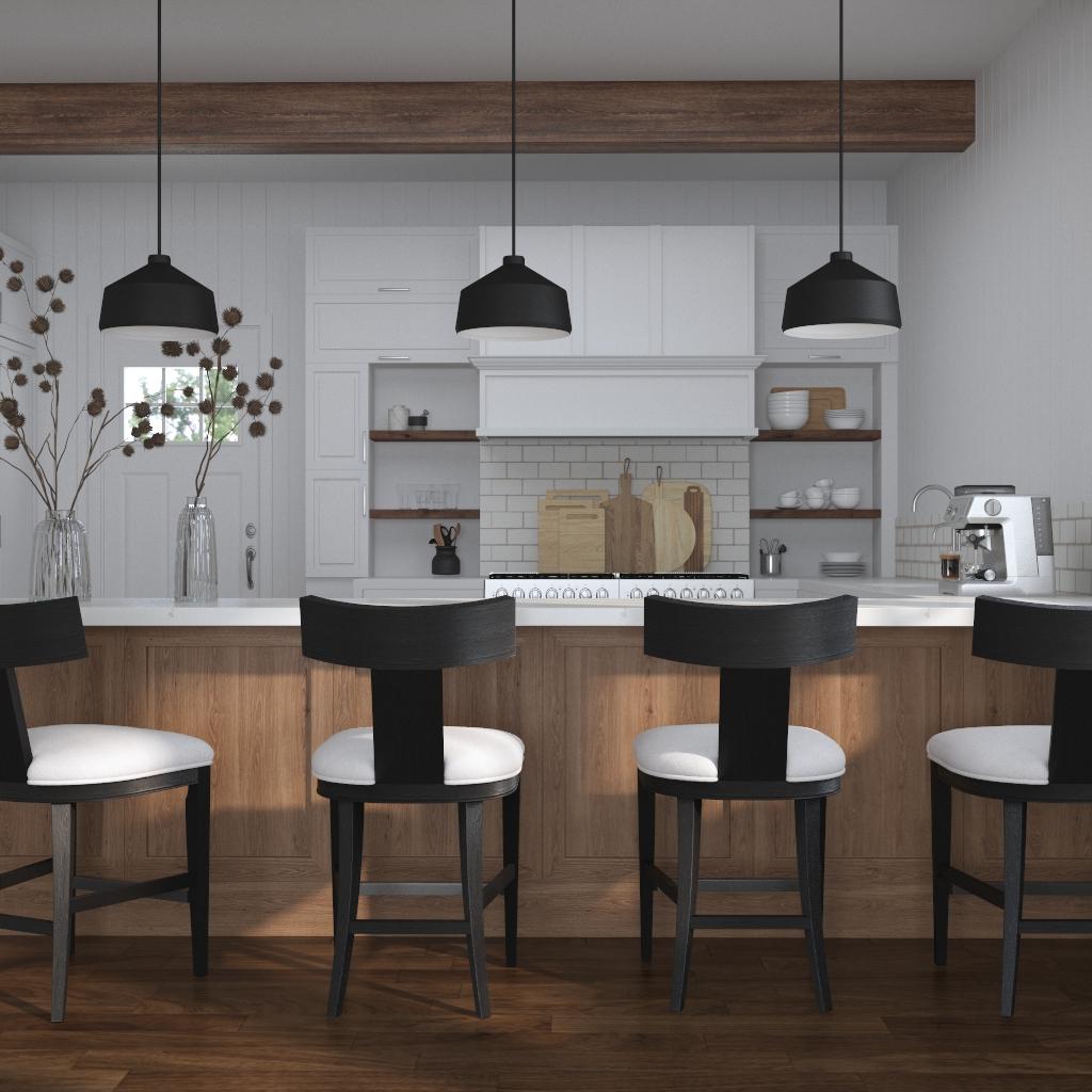 Holgate 1 Light Black Pendant, by Uttermost, 1'2" width x 10" height x 1'2" diameter x 1'2" depth View 2