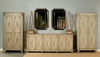 Marksman Sideboard, Dark Beige, Cabinets & Sideboard by Sarreid, 96" length x 20" width x 39" height thumbnail 9