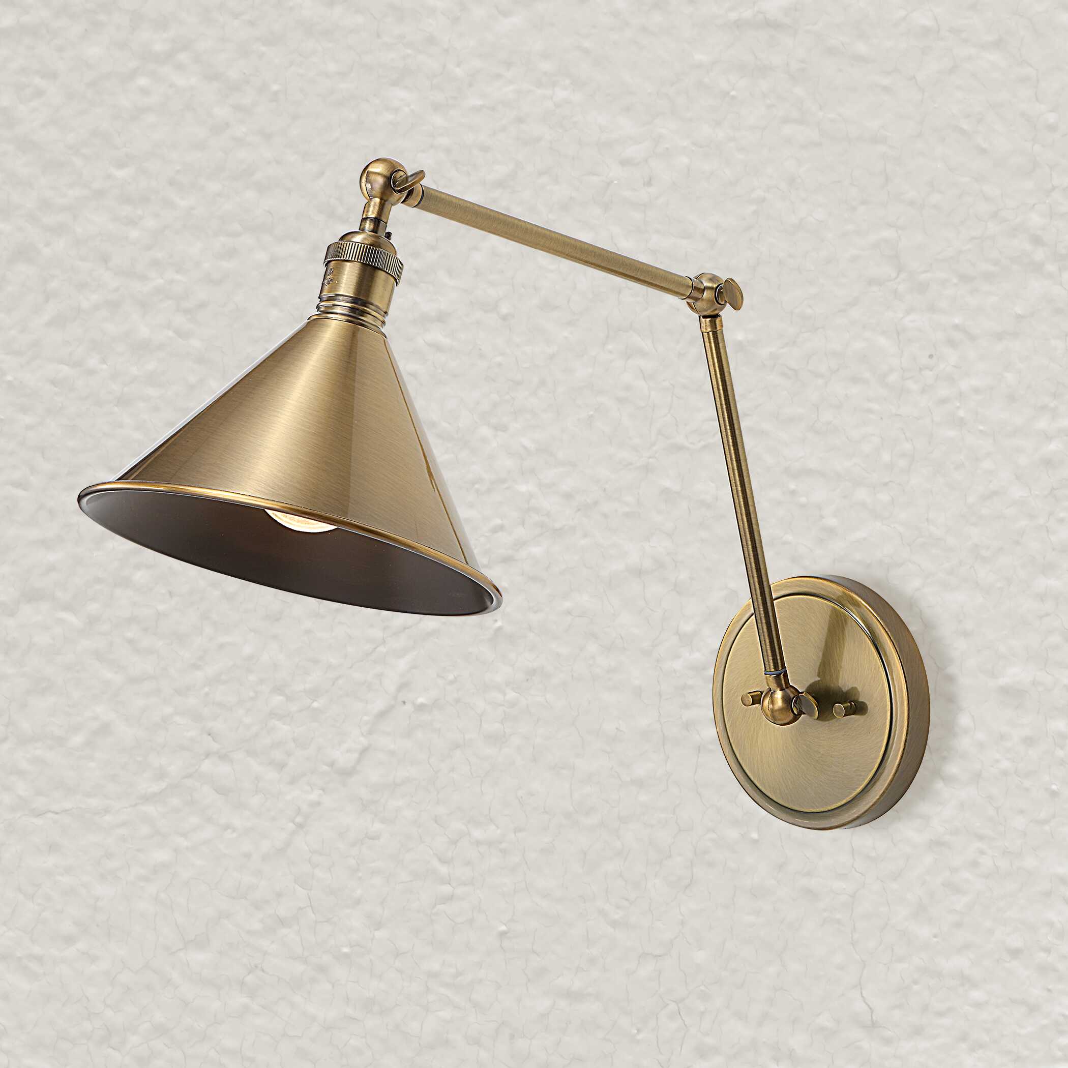 Exeter 1 Light Adjustable Sconce, Ceiling Light by Uttermost, 8" width x 28" height x 24.87" depth View 2