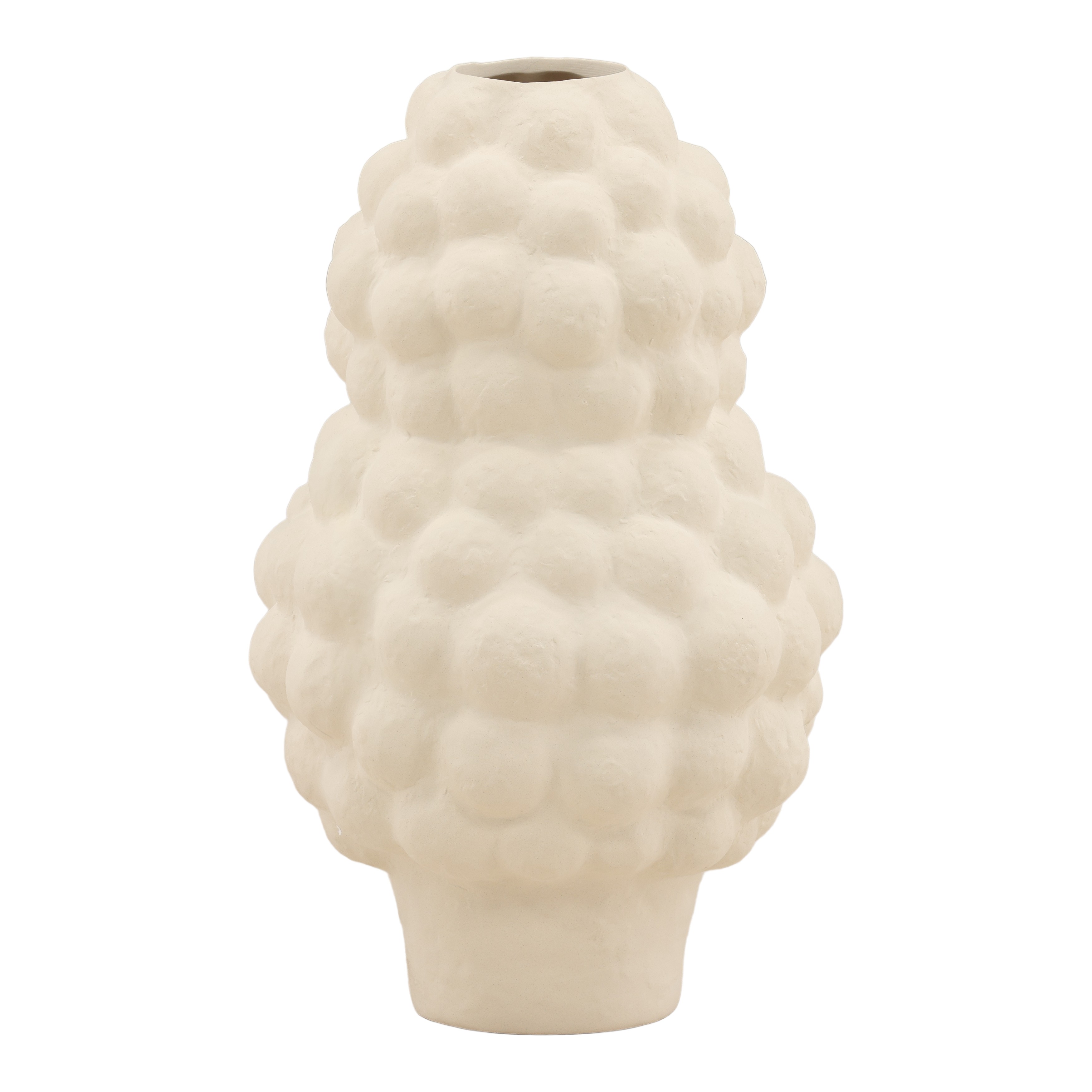 Delphia Vase Ivory, Decor by Dovetail, 11.42" width x 16.93" height x 11.42" depth View 1