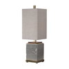 Covey Gray Glaze Buffet Lamp, by Uttermost, 10" width x 2'7.75" height x 10" depth thumbnail 1