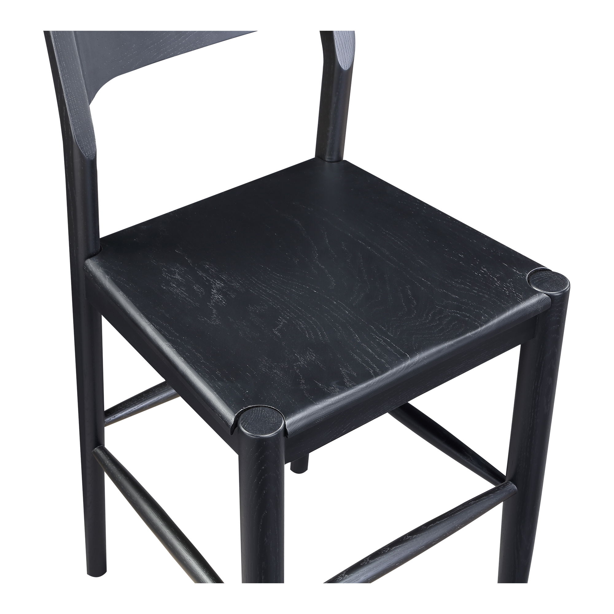 Owing Barstool Black, Counter & Bar Stool by Moe's Home, 19.5" width x 42" height x 20" depth View 5