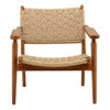 Parley Outdoor Occasional Chair Natural, Accent Chair by Dovetail, 29.13" width x 30.12" height x 29.5" depth thumbnail 2