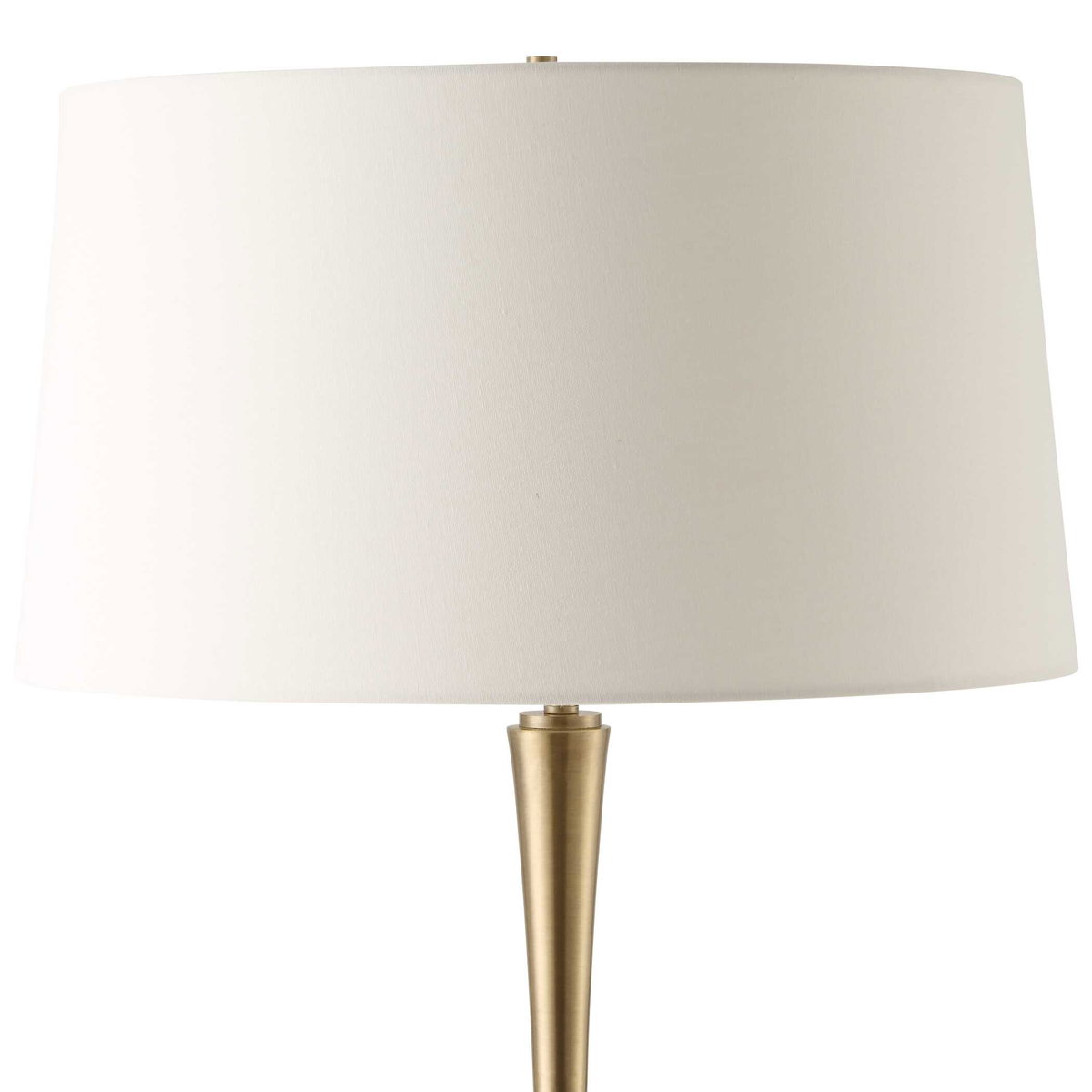 Shino Antique Brass Floor Lamp, by Uttermost, 1'8" width x 5'6" height x 1'8" depth View 6
