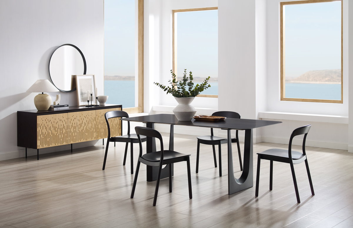 Hanna Dining Table Caviar, by Greenington, 72" length x 36" width x 30" height View 11