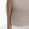 Gianna Open Back Medium Brown Wood with Taupe Boucle Fabric Accent Chair thumbnail 10