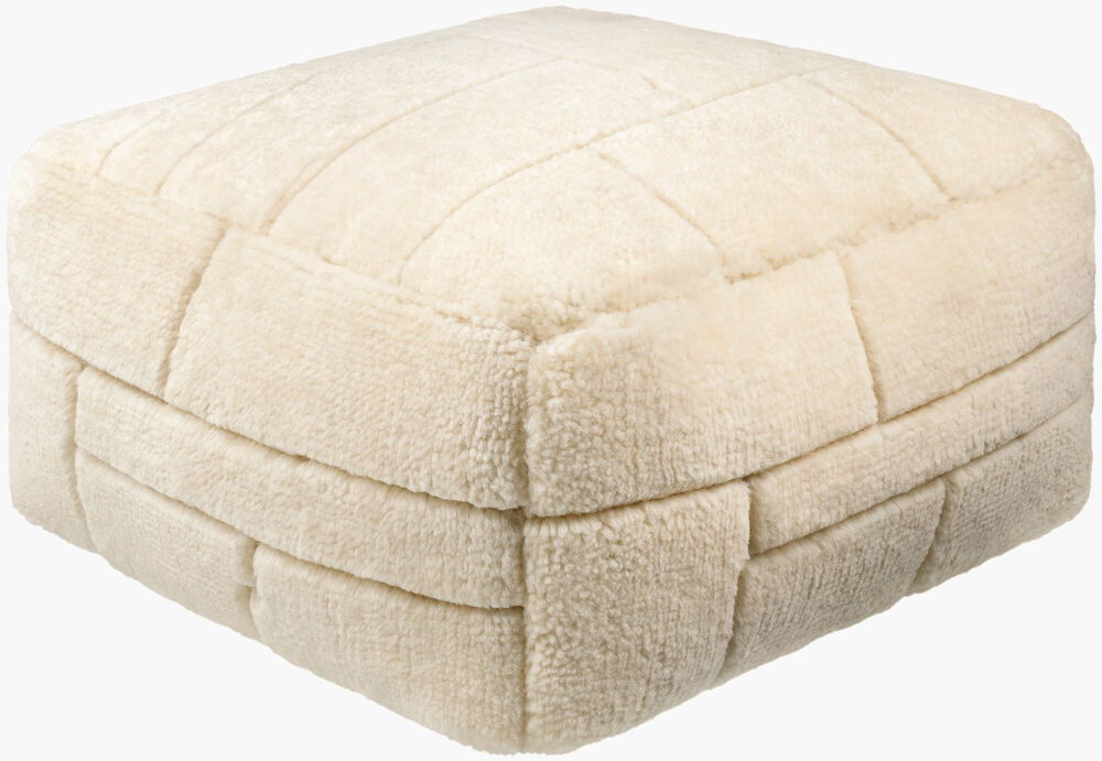 Jakob Pouf, Ottoman by Surya, 24" width x 14" height