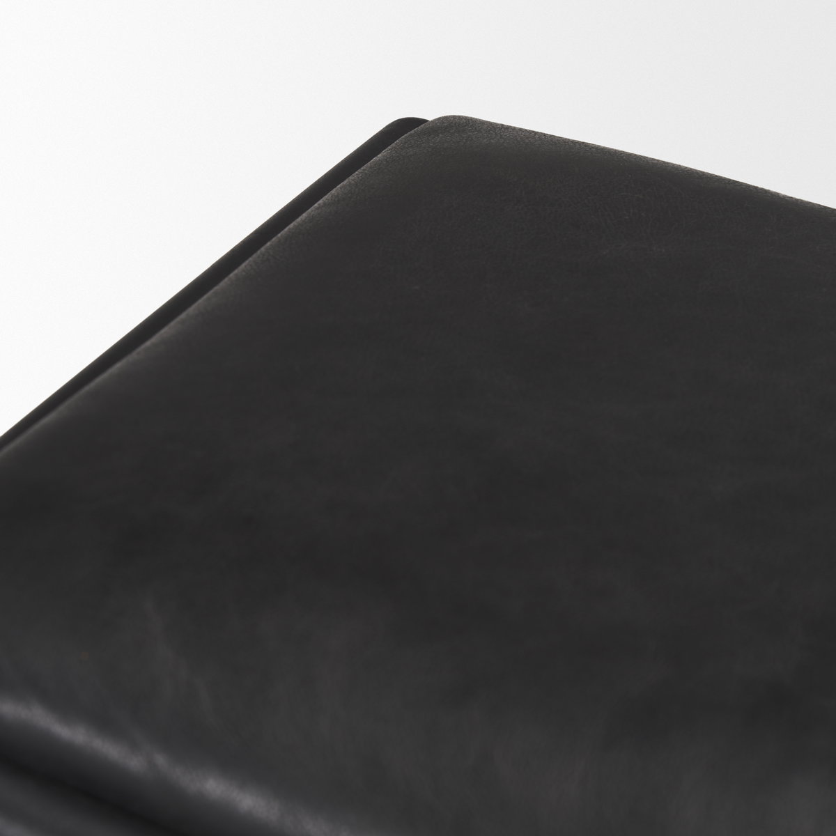 Taniel Backless 27.25in Seat Counter Stool | Black Leather with Metal, Counter & Bar Stool by Mercana, 18" length x 16" width x 27.75" height View 10