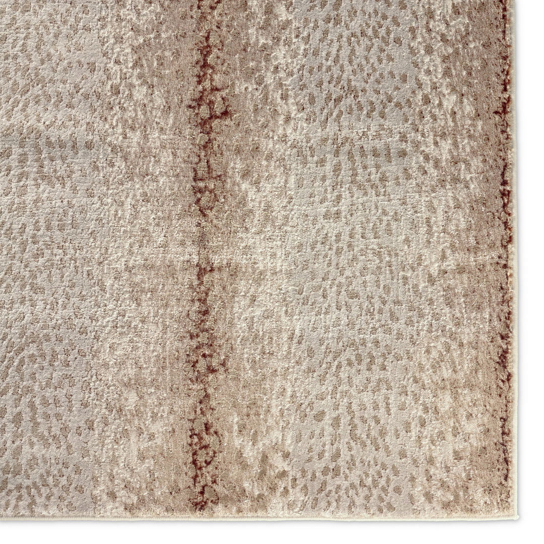 Jaipur Living Alpine ALP06 Handknotted Solid Tan and Brown Area Rug (9'x12') large image 
