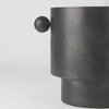 Juno 8.5H Large Black Iron Vase, by Mercana, 11" length x 8" width x 8.5" height thumbnail 10