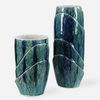 Tranquil Duo Vases Set/2, Decorative by Uttermost, 6" width x 15" height x 6" depth thumbnail 1