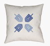 Dreidel II Accent Pillow, Decorative Pillow by Surya, 18" length x 18" width thumbnail