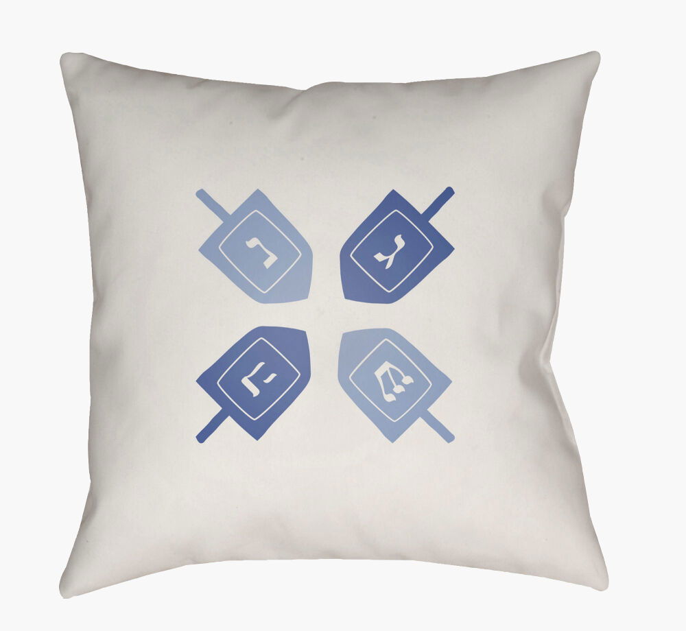 Dreidel II Accent Pillow, Decorative Pillow by Surya, 18" length x 18" width