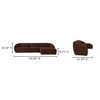 Amelia Lounge Modular Right Sectional Chestnut thumbnail 10