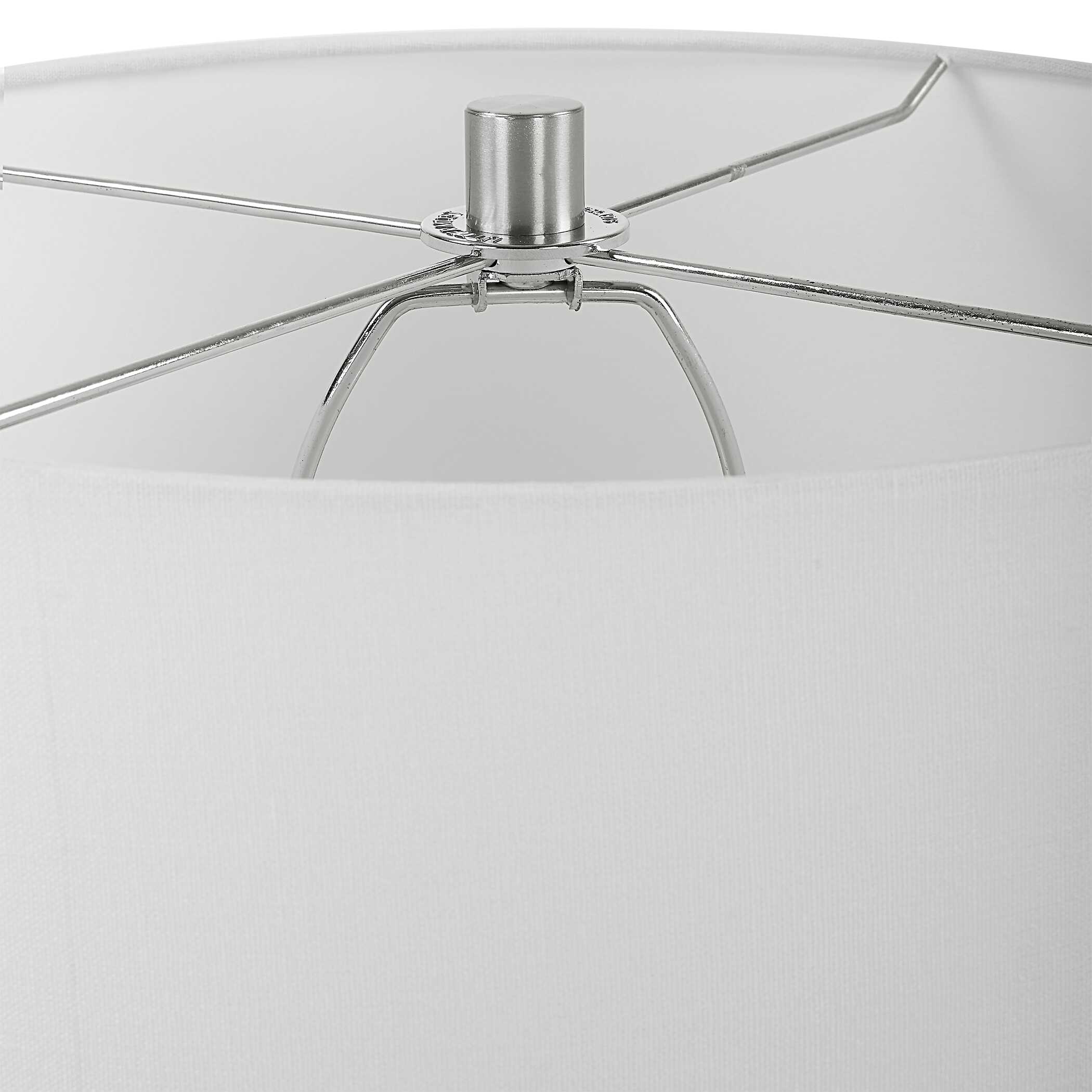 Imperia Aqua Gray Table Lamp, by Uttermost, 17" width x 30" height x 17" depth View 6