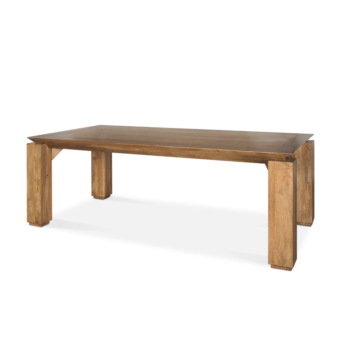 Sapphira 84'L x 42'W Rectangular Dining Table | Modern | Med Brown Wood | Seats 8, by Mercana, 84" length x 42" width x 30" height View 1