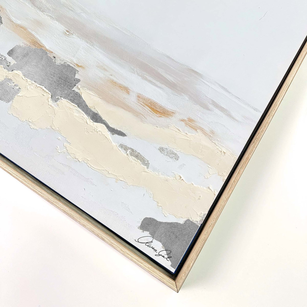 Interstellar Sands I (Beige Spackle), Art by Oliver Gal,  30x20 View 5