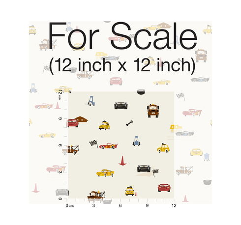 Disney & Pixar Cars Racing Spot Cream Wallpaper