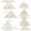 Triangles Neutral Peel & Stick Wallpaper, by York Wall, 20' length x 1'8.5" width x 0.02" depth thumbnail