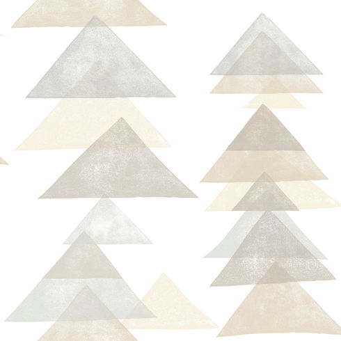 Triangles Neutral Peel & Stick Wallpaper