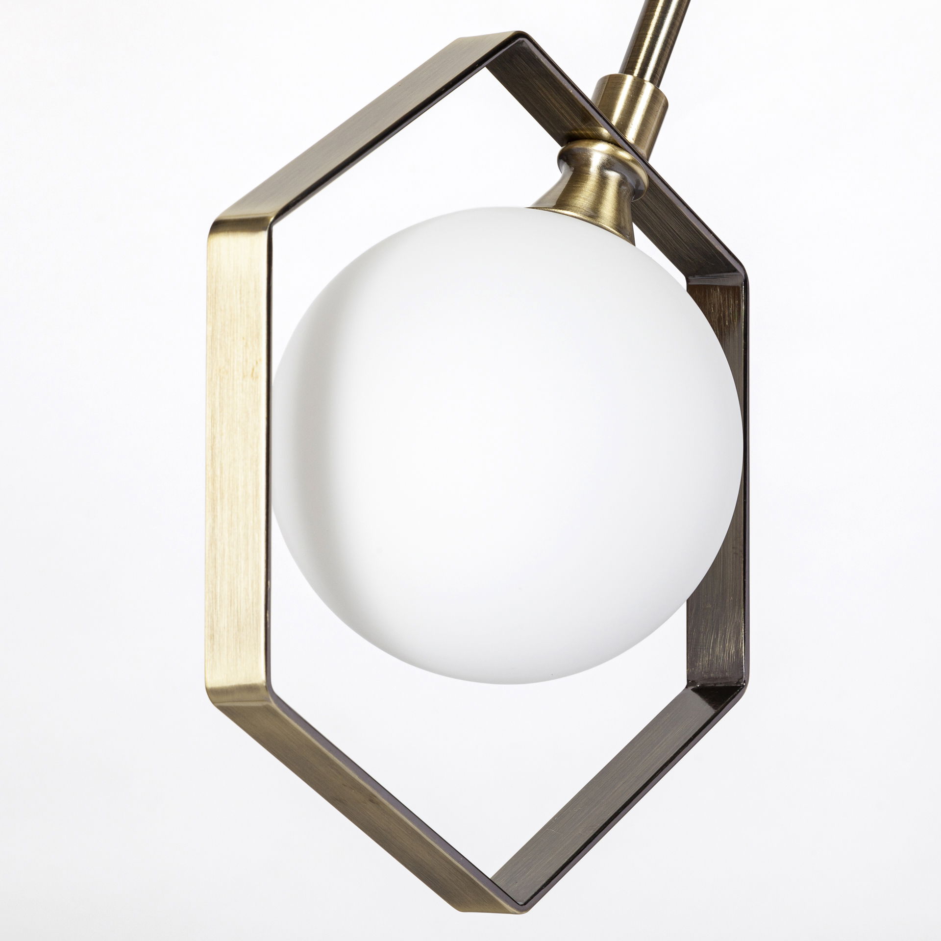 Desousa II (33.9'L x 8.8'W x 28'H) Champagne Metal Multi-Arm Three Light Chandelier, by Mercana, 33.86" length x 8.75" width x 28" height View 6