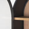 Sloan 80.5H Black Wood with Black Metal Frame Arched Cabinet thumbnail 9