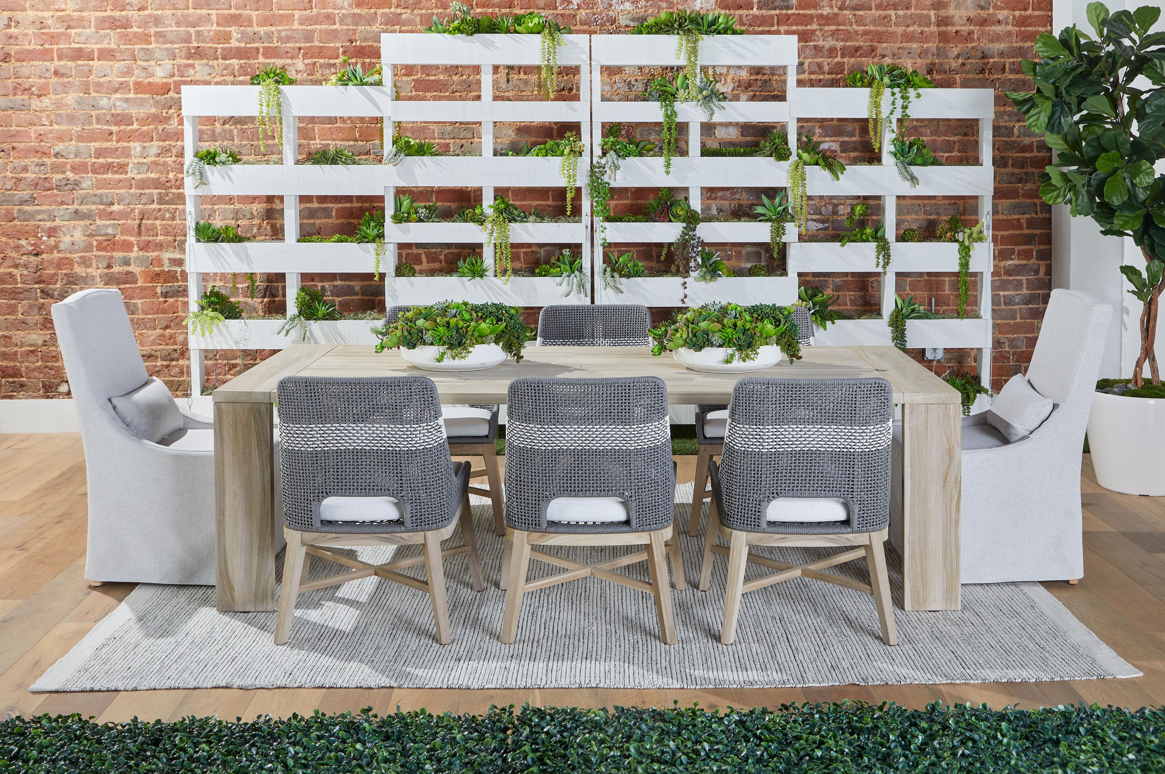 Adele Outdoor Slipcover Dining Chair, by Essentials for Living, 22.5" width x 40" height x 26.5" depth View 16