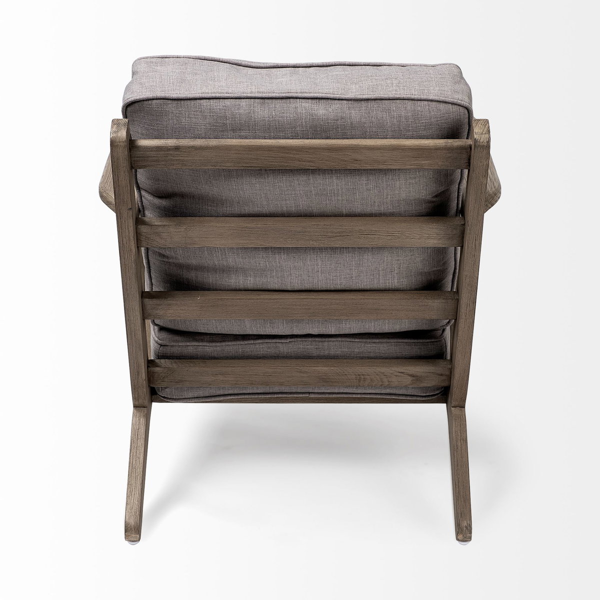 Olympus II Flint Gray Fabric Covered Wooden Frame Accent Chair, by Mercana, 28" length x 31" width x 32" height View 5