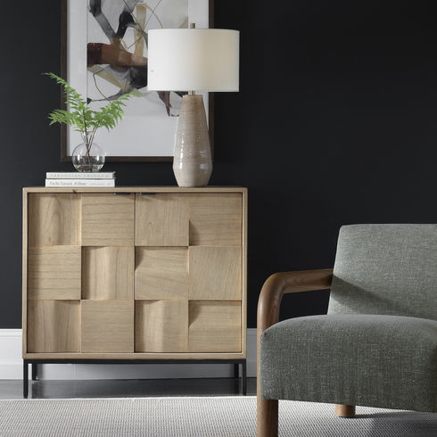 Lorenzo Geometric 2 Door Cabinet