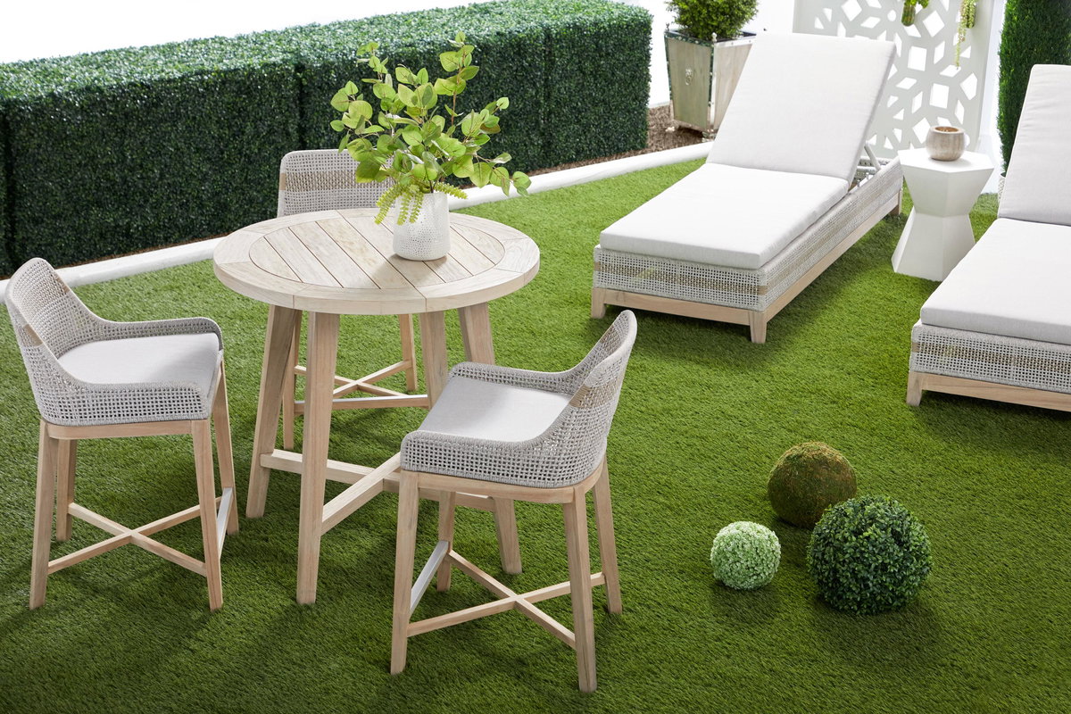Tapestry Outdoor Counter Stool, Dining Chair by Essentials for Living, 21" width x 35" height x 22" depth View 9