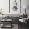 Vicunya Cream Fabric with Gun Metal Gray Metal Frame Accent Chair thumbnail 3