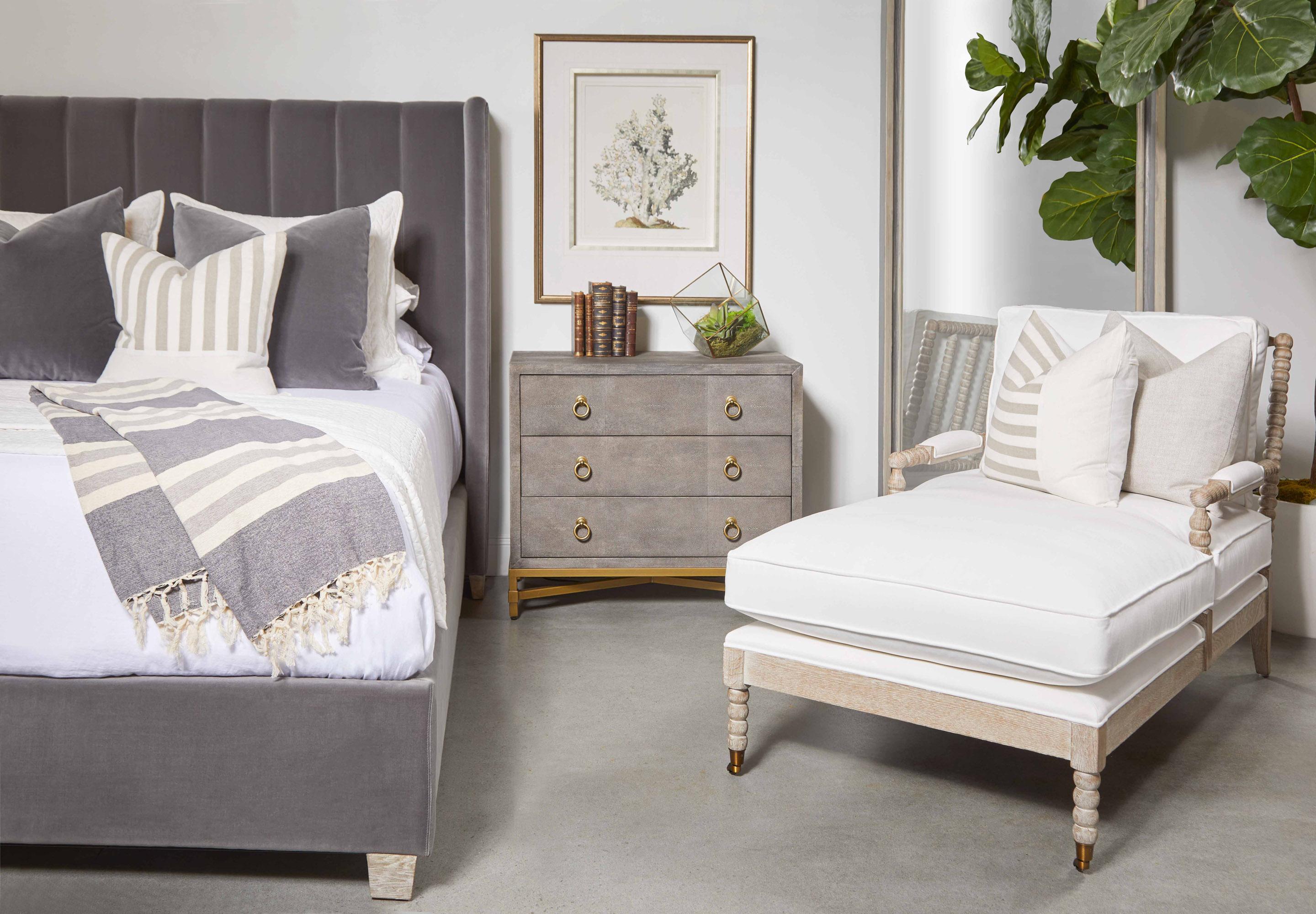 Strand Shagreen 3-Drawer Nightstand large image 