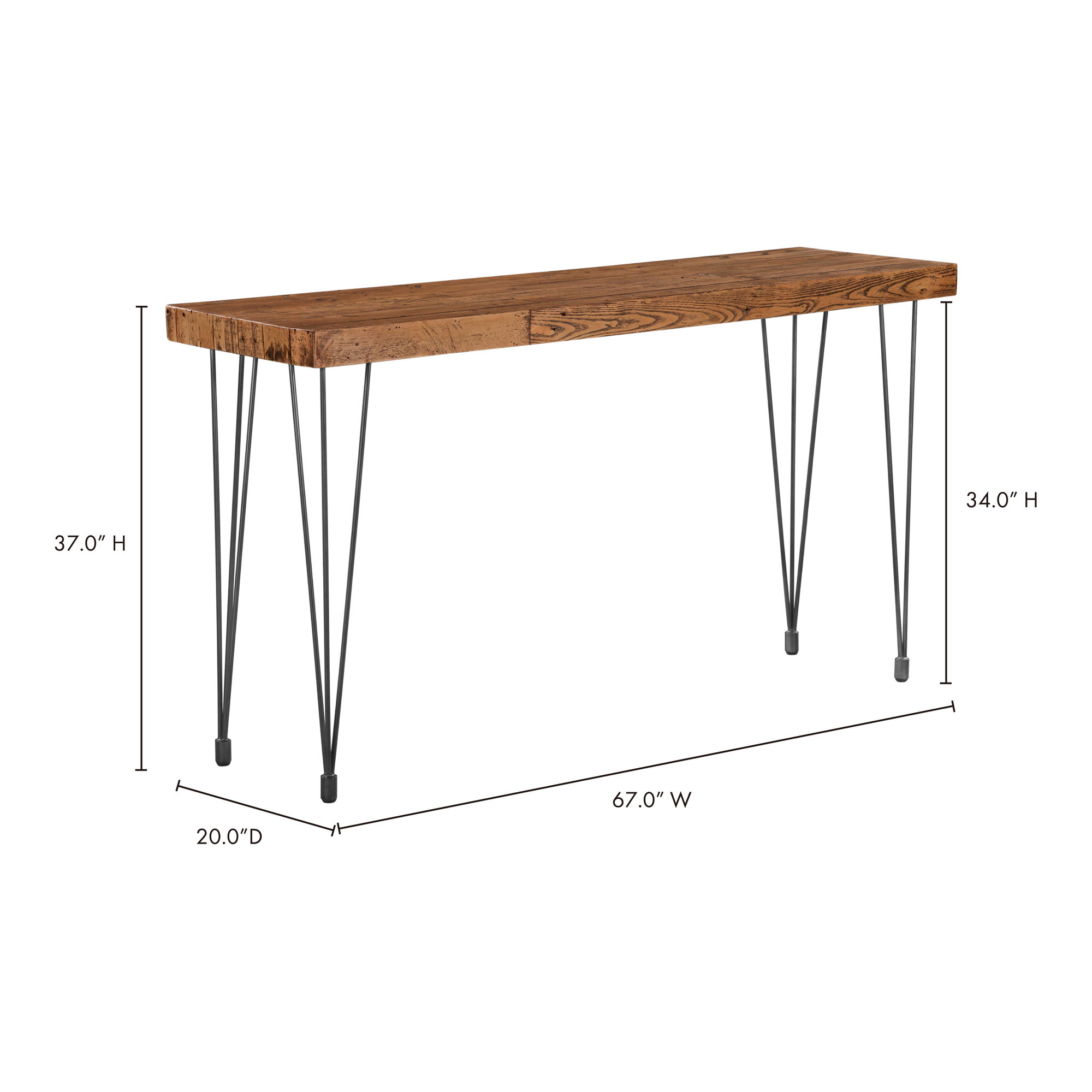 Boneta Console Table Natural large image 