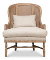 Randolph Wing Chair, Accent Chair by Sarreid, 28" length x 31" width x 38" height thumbnail 7