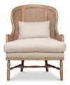 Randolph Wing Chair, by Sarreid, 2'7" length x 2'4" width x 3'2" height thumbnail 7