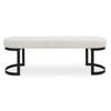 Infinity Black Bench, Benche by Uttermost, 60" width x 19" height x 16.25" depth thumbnail 1