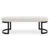 Infinity Black Bench, Furniture by Uttermost, 60" width x 19" height x 16.25" depth thumbnail 1